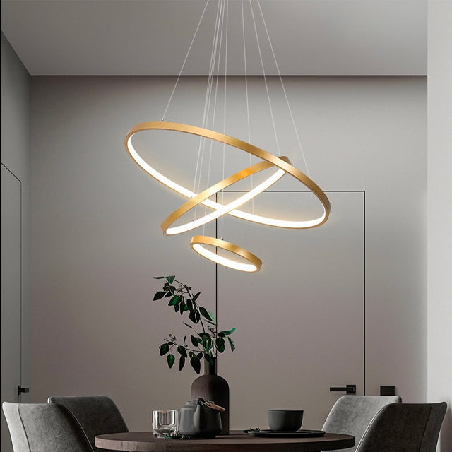 Hanglamp Vormlux Trio — drie ringen, dimbaar — afbeelding 3