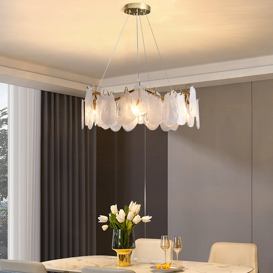 Kroonluchter Wolkglas — zes lichtpunten, fitting G9 — afbeelding 1