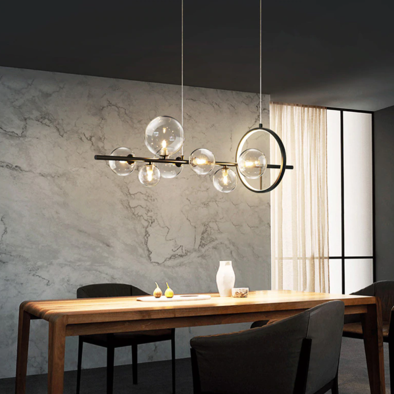 Hanglamp Glasbellen — transparant, 90 of 120 cm — afbeelding 3