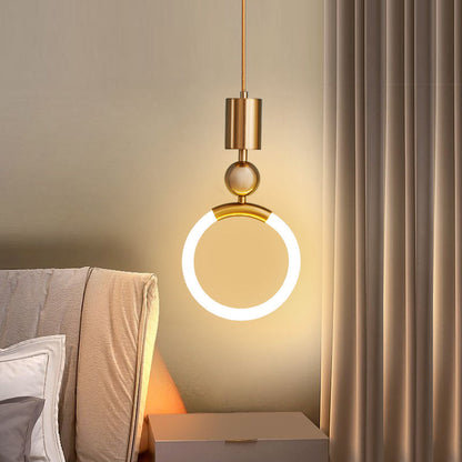 Hanglamp Nordic — metaal, drie vormen, 37 cm hoog — afbeelding 4