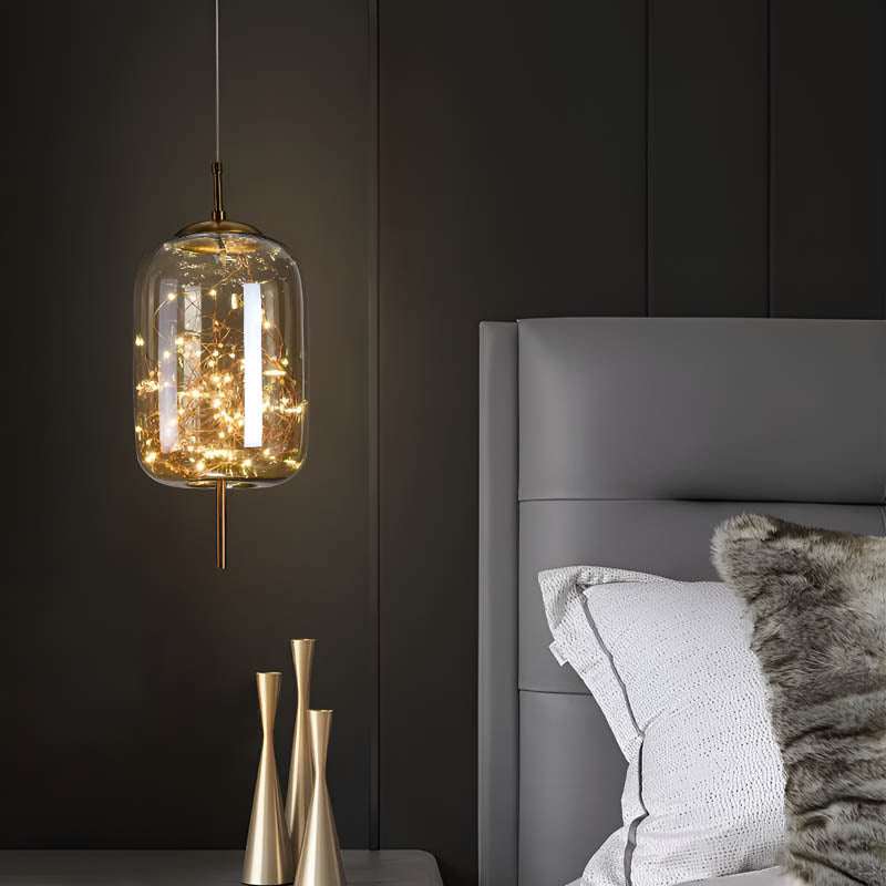 Hanglamp Essence — donkerbruin glas, drie maten — afbeelding 2