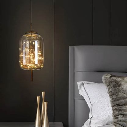 Hanglamp Essence — donkerbruin glas, drie maten — afbeelding 2