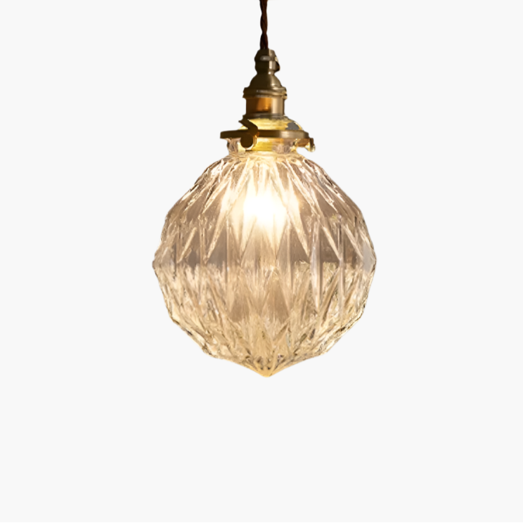 Hanglamp Kristalglas — transparante kap, fitting E27 — afbeelding 6