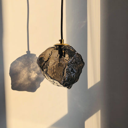 Hanglamp Lava — glas en koper, fitting G9, Ø 15 cm — afbeelding 4