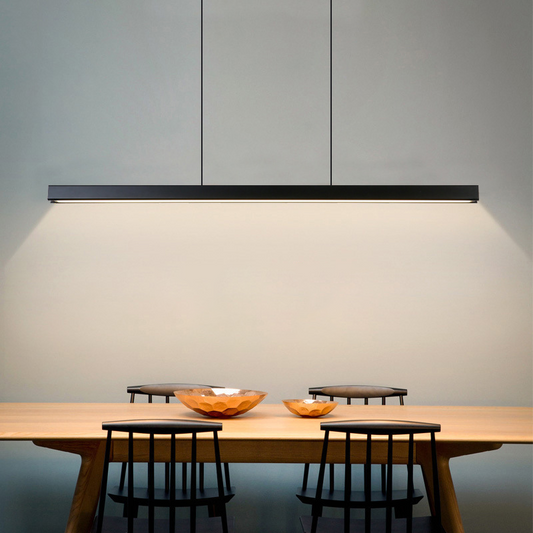 Hanglamp Balk Mat — ledstrip 3000 K, kabel 150 cm — afbeelding 1