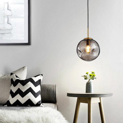 Hanglamp Brikey — glazen bol van 25 cm, E27 — afbeelding 2