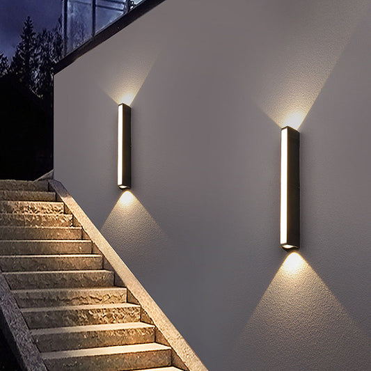 Buitenwandlamp Aluminium — led, vier vermogens — afbeelding 1