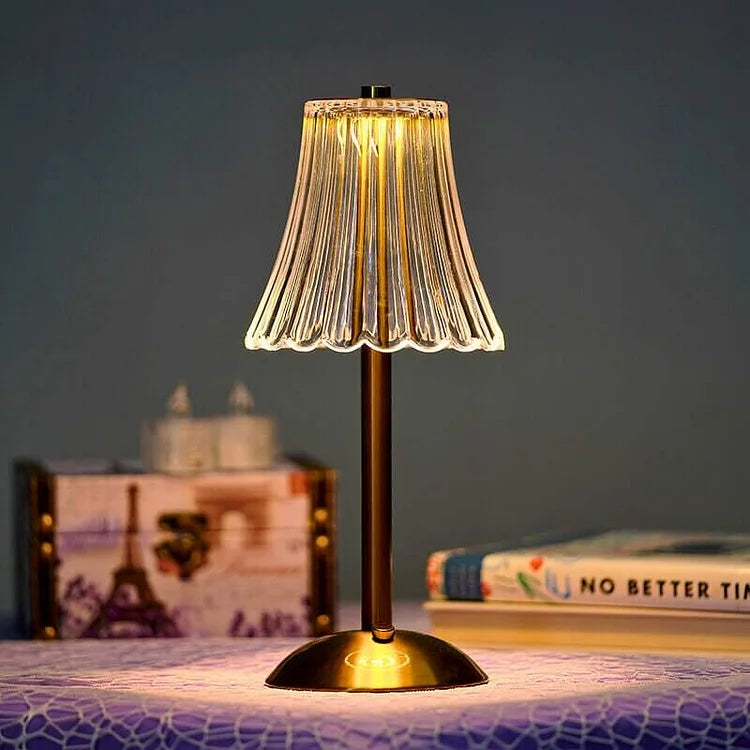 Draadloze tafellamp Kristal — USB, 3 W, 23 cm hoog — afbeelding 4