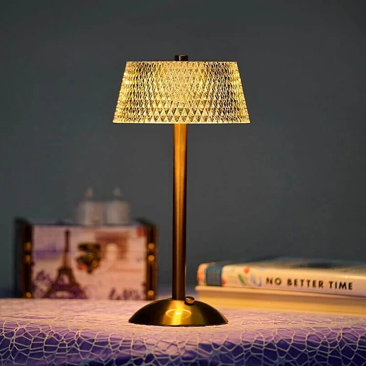 Draadloze tafellamp Kristal — USB, 3 W, 23 cm hoog — afbeelding 1