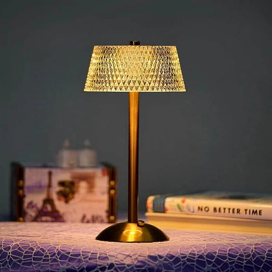Draadloze tafellamp Kristal — USB, 3 W, 23 cm hoog — afbeelding 1