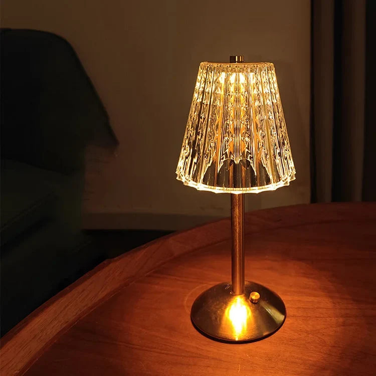 Draadloze tafellamp Kristal — USB, 3 W, 23 cm hoog — afbeelding 3