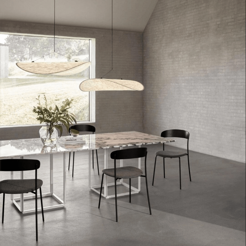 Hanglamp Japandi — textielen kap, vier diameters — afbeelding 2