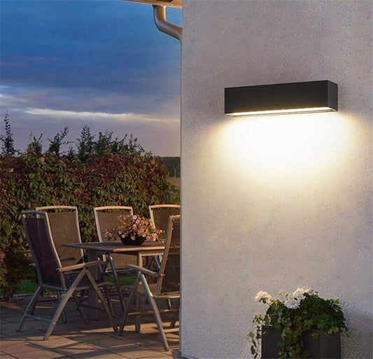 Buitenwandlamp Balk — aluminium, IP65, 30 tot 80 cm — afbeelding 1