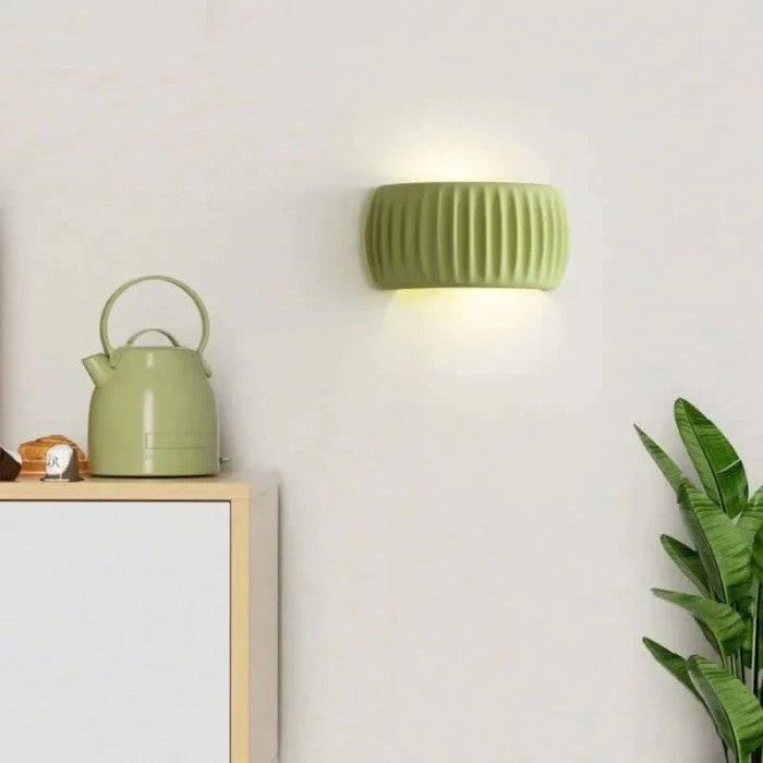 Wandlamp Ribbel — hars in art-decostijl, fitting G9 — afbeelding 3