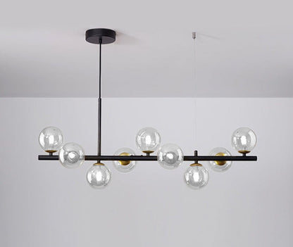 Hanglamp Vormlux Linea — ijzer en glas, 83 cm breed — afbeelding 10