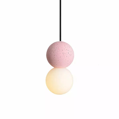 Hanglamp Origo — vulkaansteen en opaalglas, G9 — afbeelding 4