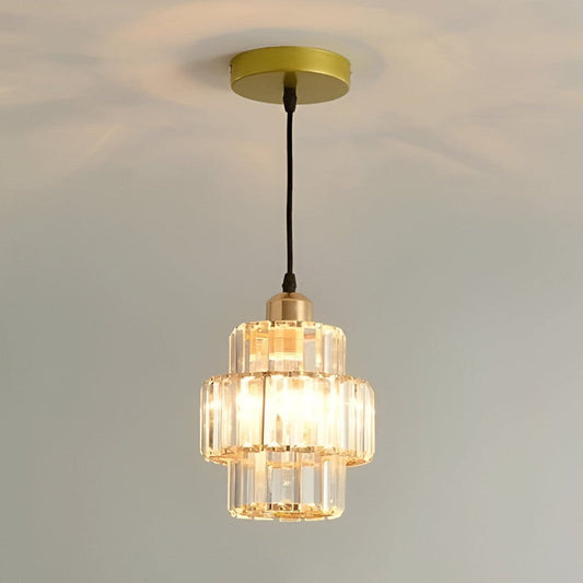 Hanglamp Kristalglas — fitting E27, 15 bij 24 cm — afbeelding 1