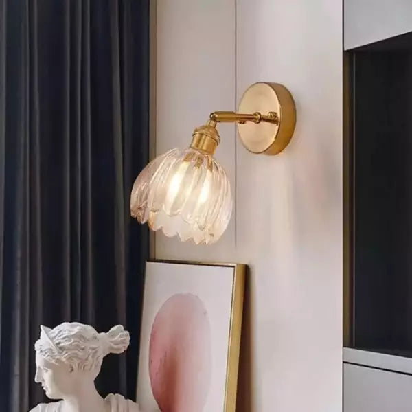 Wandlamp Tulpglas — metaal en glas, maximaal 40 W — afbeelding 1