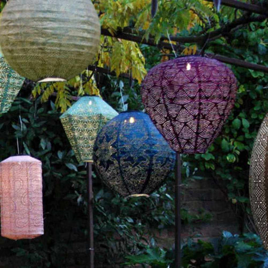 Buitenlamp Lantaarn — solar, set van vijf — afbeelding 1