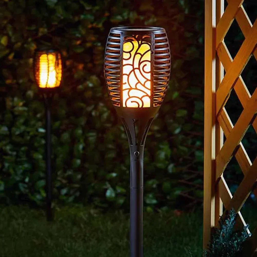 Buitenlamp Vlam — solar, IP65, drie maten — afbeelding 2