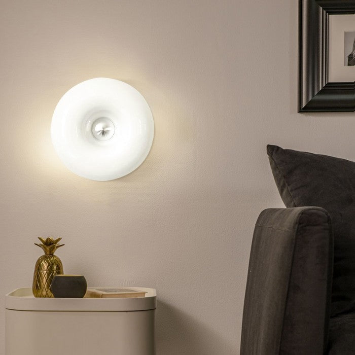 Tafellamp Donut — glas en metaal, dimbaar — afbeelding 2