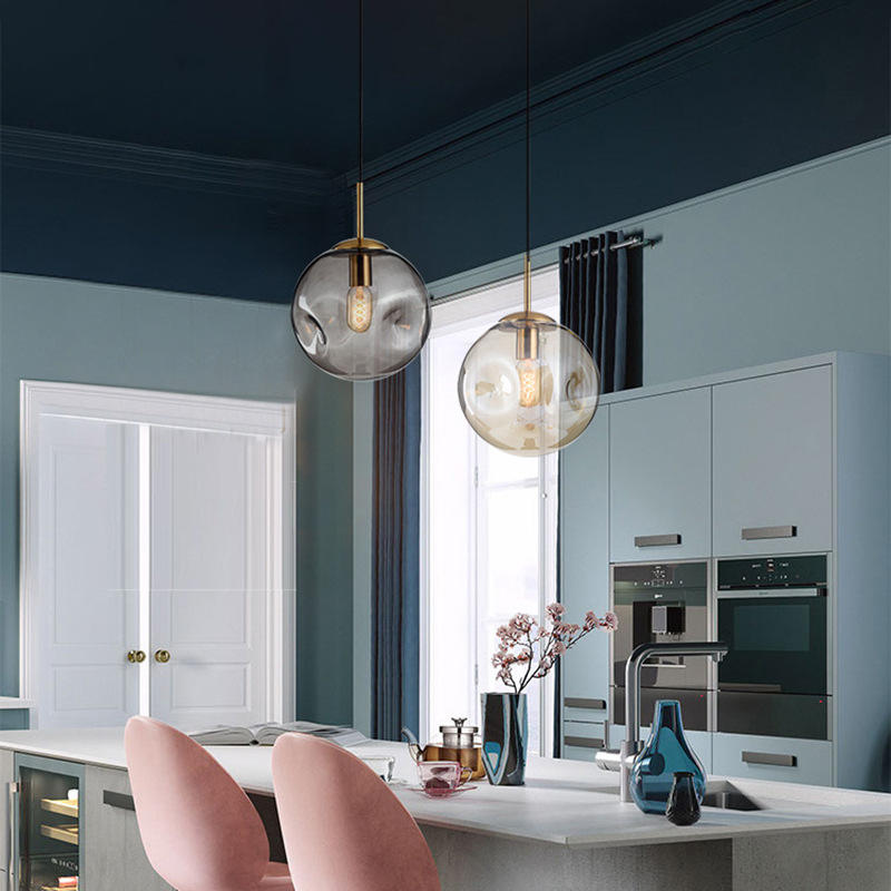 Hanglamp Brikey — glazen bol van 25 cm, E27 — afbeelding 3